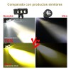 Par Faro Led Exploradoras Laser Lupa Estrobo Moto Auto 70w