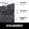 GORILLA GRIP Bath Rug Mat 30x20, Thick Soft Absorbent Chenille,