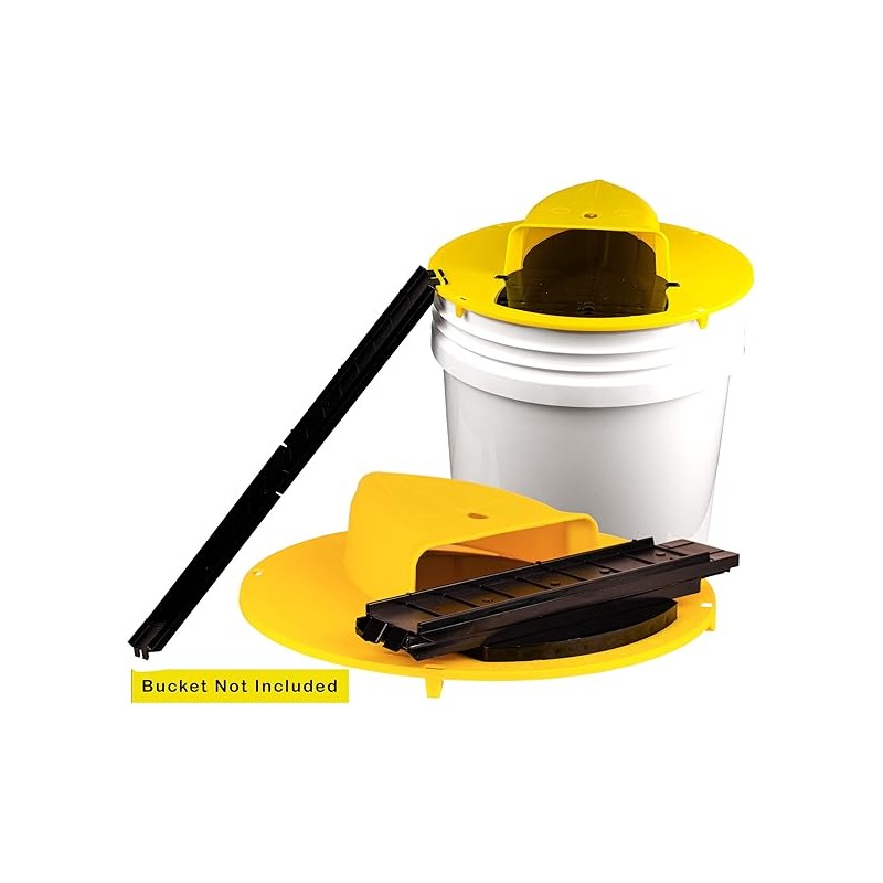 Automatic Bucket Lid Mouse Trap 2-Pack, Auto-Reset Rat Traps for
