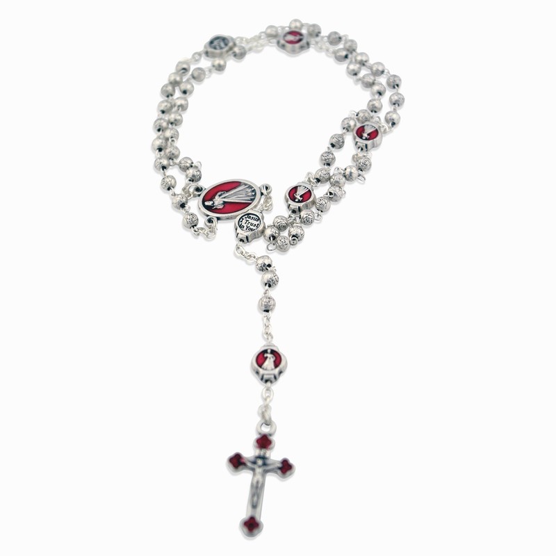 Deluxe Divine Mercy Rosary with Decorative Case