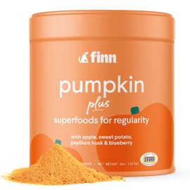Finn Pumpkin Plus: Daily Digestive Support & Fiber-Rich Topper for Dogs | Promotes Regularity & Gut Health with Superfoods