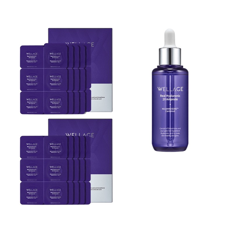 Wellage Real Hyaluronic 2X capsules 30 pieces + ampoule 70ml