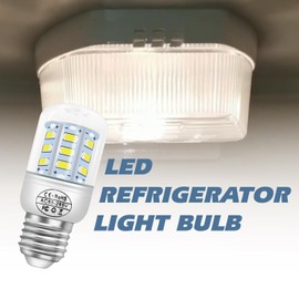 HPUY 5304511738 kei d34l Refrigerator LED Light Bulb Compatible for frigidaire Light Bulb Replacement,E26 / E27 ac100-265v 3.5w Refrigerator Bulb KEL 3418L(2-Pack)