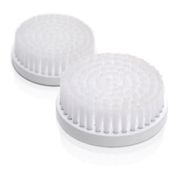 Replacement Heads (2 Pack) for The Professional Skin Care System by ToiletTree Products (Meduim Facial Brush)