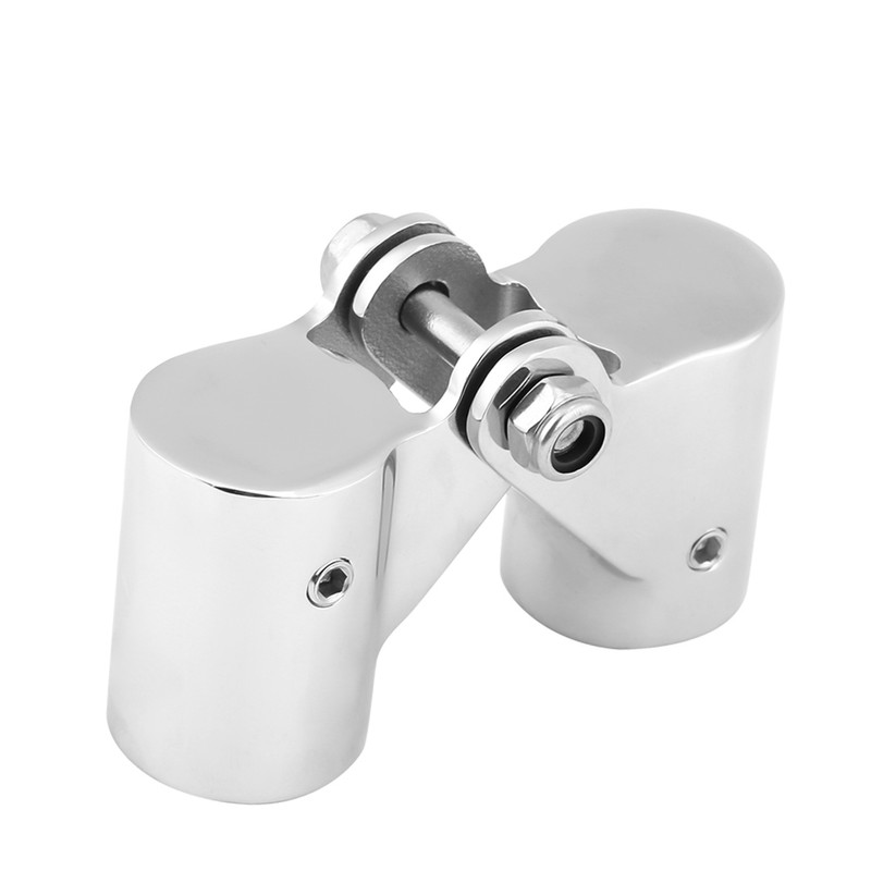 Stainless Steel Folding Swivel Connector Boat Rail Tube Pipe Fittings