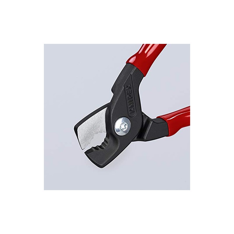 Knipex StepCut Cable Shears burnished, plastic coated 160 mm 95