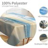 TTQYFNM 60x84inches Tropical Ocean Beach Tablecloth Blue Sky White Cloud