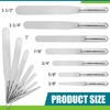Saillong 7PCS Caulking Spatula Tool Set, Professional Stainless Steel Caulk