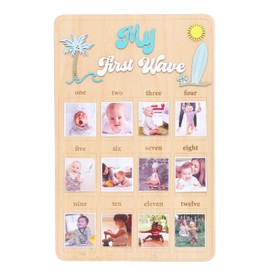 My First Year One Year of Photo Board,The Big One Surf First Birthday Decor