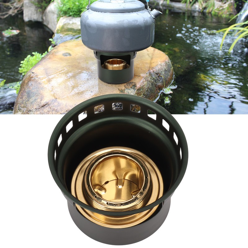 Spirit Burner Copper Windproof Portable Aluminium Alloy Alcohol Backpacking Stove