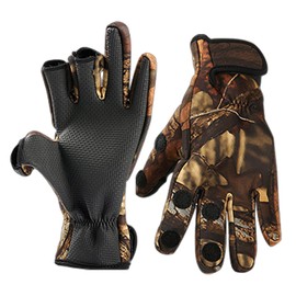 OAAO 1 Pair of Fishing Gloves, Non-slip Gloves, Off-Road Gloves, Gifts for Outdoor Enthusiasts, Outdoor Sports Accessories, Waterproof Fingerless Gloves, Suitable for Outdoor Sports and Camping