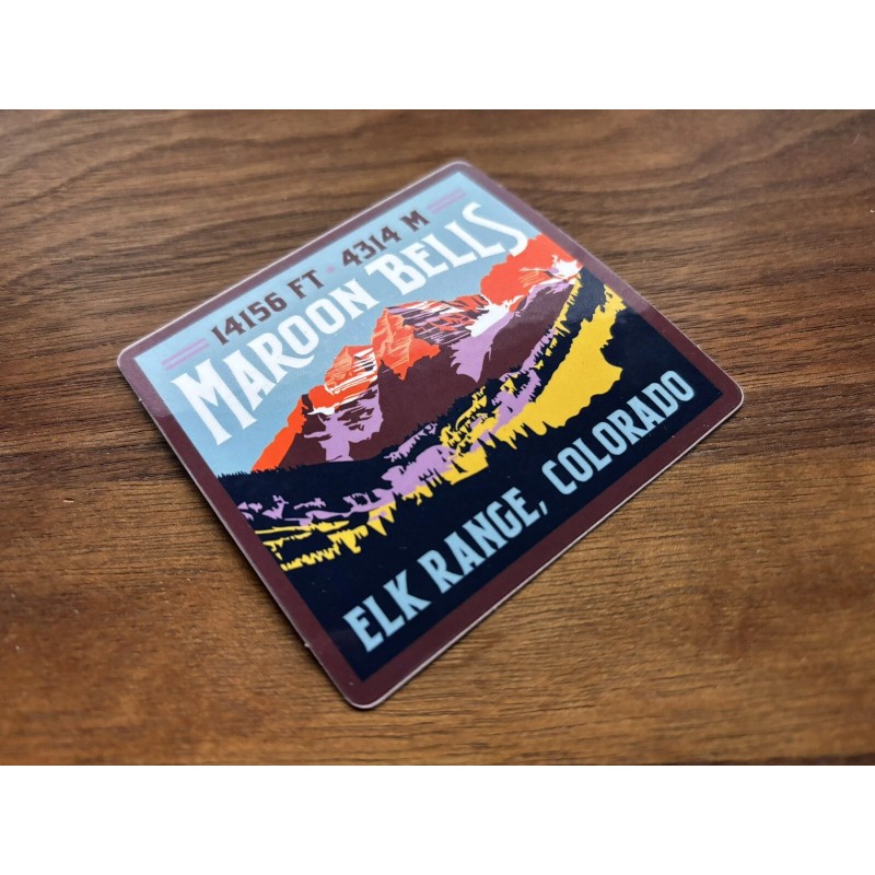 Maroon Bells Colorado 14ers Sticker
