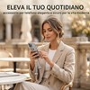 10 Pezzi Set Ciondoli per Telefono, 5 Cinturini con Perline