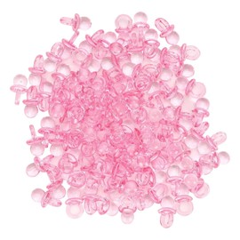 Chupetes acrílicos, 200 piezas, decoración para bautizo, recuerdos de fiesta infantil, relleno jarrones, juguetes mini chupones coloridos para bebé, rosa, confeti, para decoració