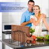 ziroland 5-Slot Cutting Board Organizer, Bakeware Organizer, and Kitchen Cabinet