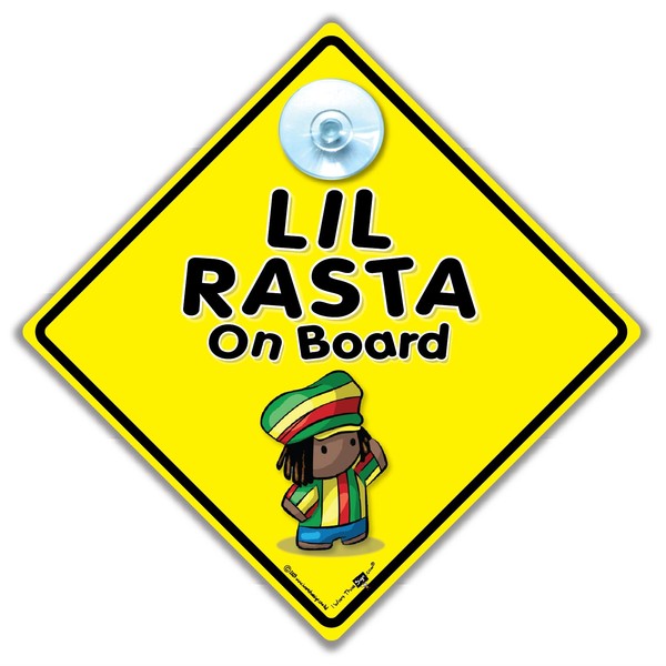 Little Rasta On Board Sign, Rastafarian Baby, Pickney Inna Kyar,