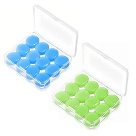 Silikon Ohrstöpsel zum Schlafen und Schwimmen, 24 Stück wiederverwendbare Ohrenstöpsel, Lärmschutz für Ruhe und Entspannung, Ideal für Reisen und Alltag, Inklusive Aufbewahrungsbox