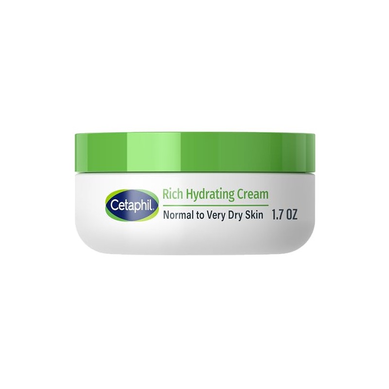 Cetaphil Rich Hydrating Night Cream with Hyaluronic Acid, 1.7 Ounce