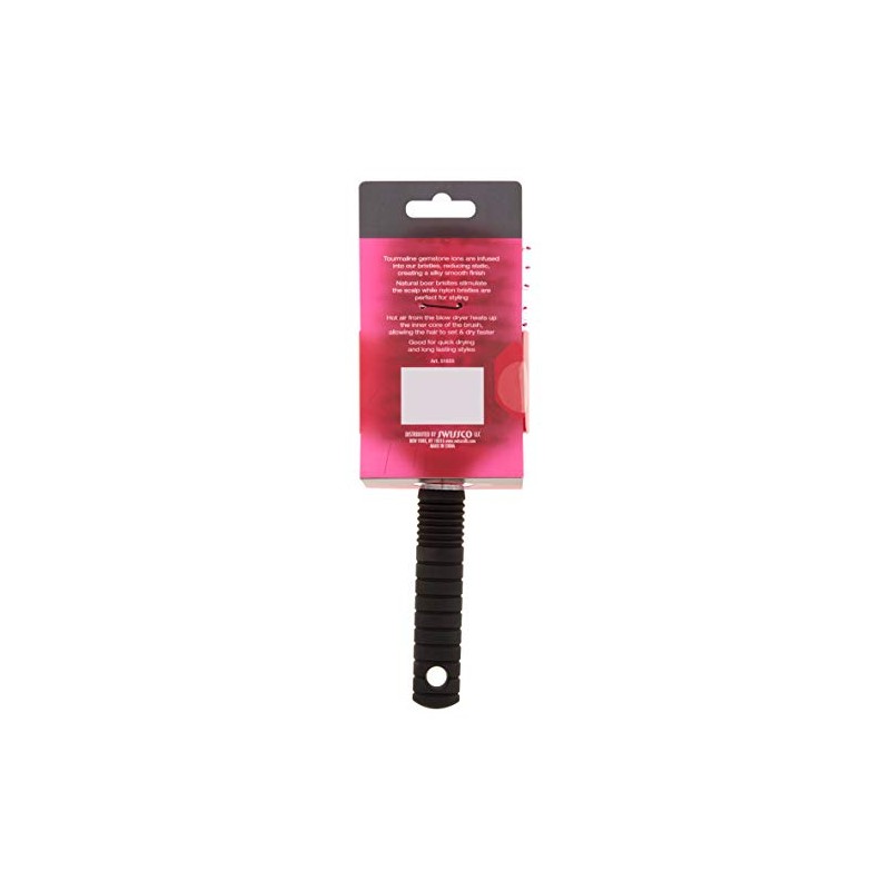 Pro Ionic Round Thermal Brush - Large Pink/Black