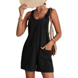 MINTLIMIT Women's Summer Shorts Overalls Baggy Adjustable Strap Sleeveless Rompers Shorts Jumpsuit Playsuit with Pockets