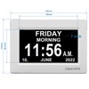 TROCOTN 7 Inches Digital Clock Day Clock Large Display Alarm