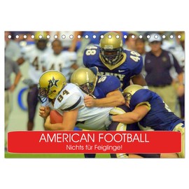 American Football. Nichts für Feiglinge! (Tischkalender 2026 DIN A5 quer), CALVENDO Monatskalender
