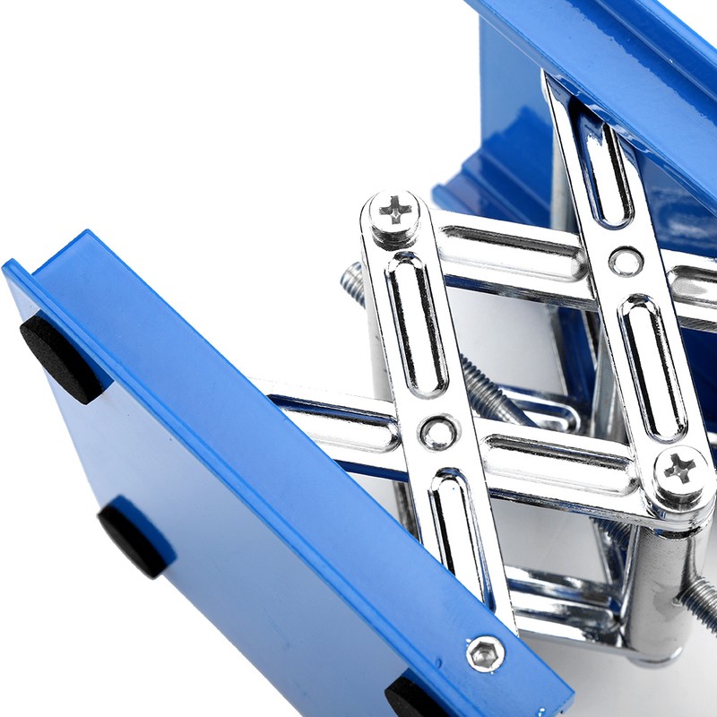 100 X 100mm Blue Electroplated Aluminum Lab Lifting Platform Stand