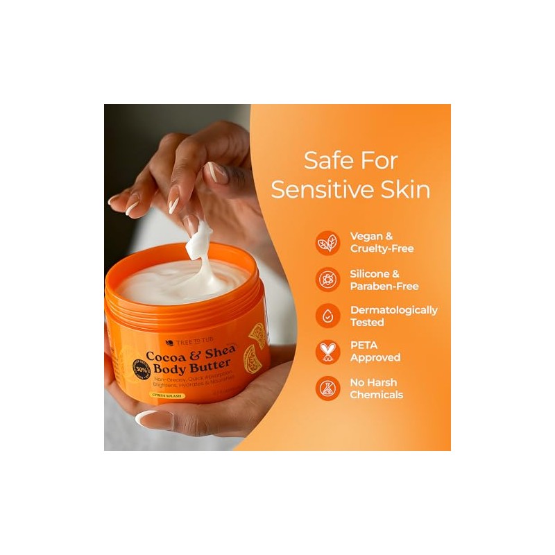 Tree To Tub min C, Organic Cocoa, Citrus Scent#