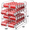 Simple Houseware Dual Row Front Loading Can Dispenser, Chrome