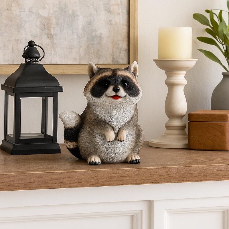 Distinctive Designs 6.25" Begging Raccoon Figurine - Cute Racoon Home