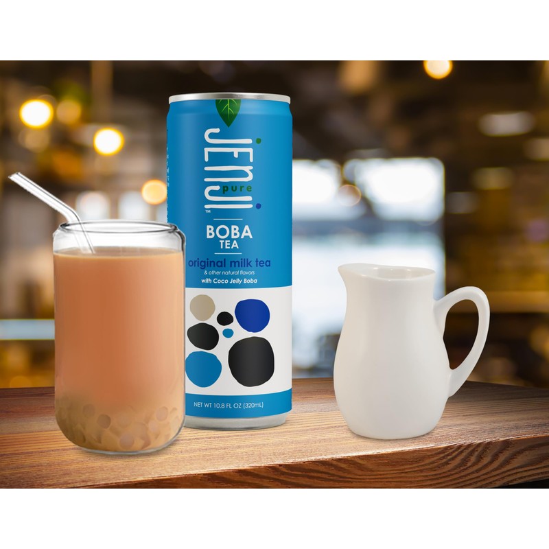 Jenji Pure Boba Tea, Original Milk Tea Flavor | 10.8