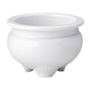 Incense Burner, 3 Foot Type Incense Burner, White, 2 inches (2 cm) | Buddhist Altar Supplies, For Hand Memorial Urn
