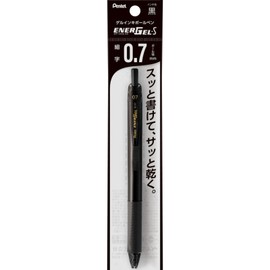 Pentel EnerGel S 0.7mm Black XBL127-A Gel Ink Ballpoint Pen