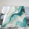 Manta Suave Y Cálida Para Sofá, Sala De Estar, Turquesa, Ver