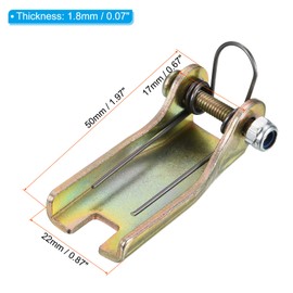 PATIKIL 2 Inch Hook Safety Latch Kit, Metal Towing Receiver Hitch Replacement 50mm for Clevis Hook Trailer, Zinc Plating