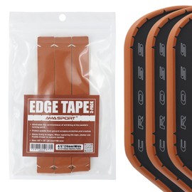 PICKLETECH Pickleball Paddle Protection Tape Brown - Paddle Head Edge Guard - Racket Edge Protection Tape -Fit Perfectly Curved Edge -No Wrinkling Pizzazz Contrasty Colors