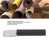 Leather Cutting Knife Stainless Steel Incisive Blade Wooden Handle Glossy