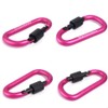TITECOUGO Aluminum Alloy D-Ring High Strength Carabiner Key Chain Clip