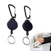 2PCS Extendable Badge Holder with Key Belt Retractable Heavy Duty