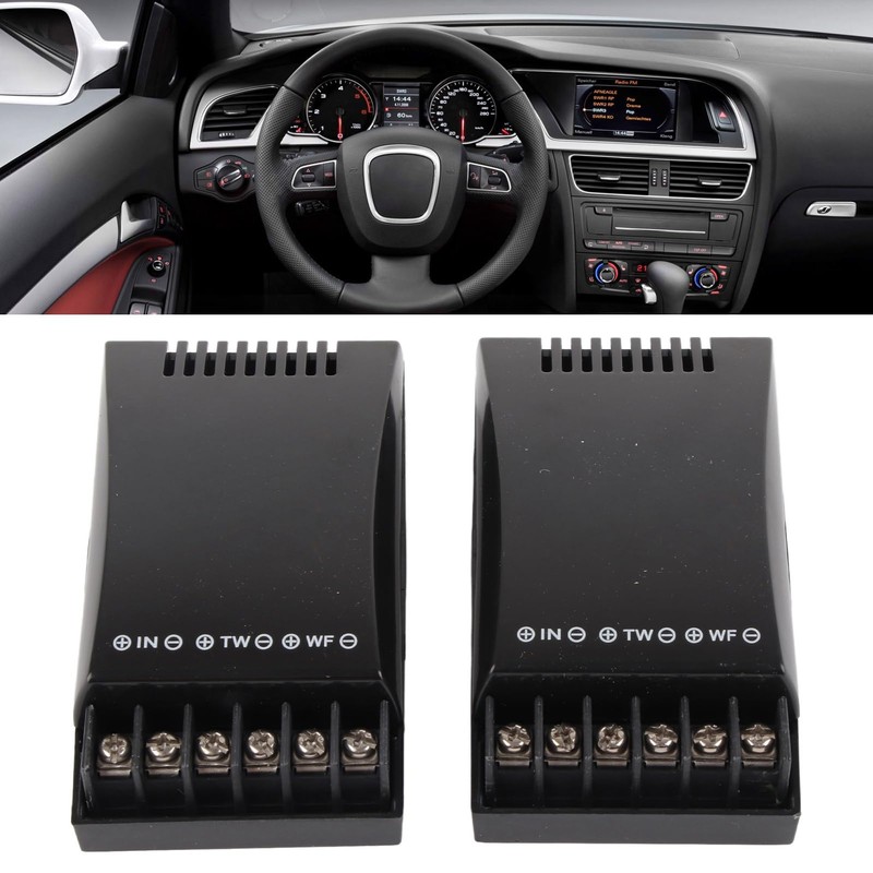 2Pcs Car for Audio Crossover 2 Way 100W Output 12V