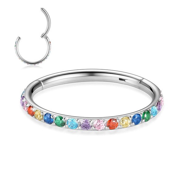AROWRO 18 g/ 16 g/ 14 g cubic zirconia nose