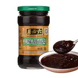 JLecker Sweet Bean Sauce Tianmian Sauce, Chinese Special Sweet Flour Sauce, Vegetarian Sweet Wheat Paste, Tian Mian Jiang, 甜面酱, 300g/10.58oz (1 Bottle)