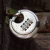 Stainless Steel Password Round Padlock Key 70mm thickened 9, 5mm