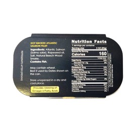 Baltic Gold Atlantic Salmon Fillets In Oil - 4.23 oz (120g) (Salmon Hot Smoked, 3 Pack)