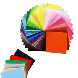 40pcs Felt Crafts Assorted Colour Polyester Felt Sheet,Patchwork Felt Material Felt Paper,Textile Fabrics DIY Craftwork Felt Crafts,Patchwork Felt Material Felt Paper for Craft for Art and Craft
