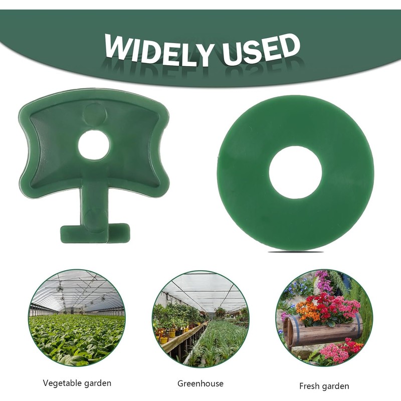 Greenhouse Twist Clips with Extender Corner Clips and Washers -