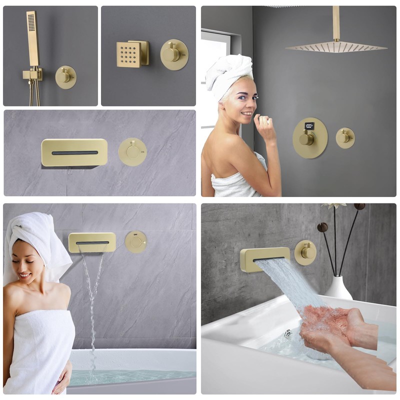 ON/OFF Brass Shower Diverter Flow Control Valve, Separate Design with