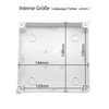 LeMotech Junction Box with Reserved Holes ABS Plastic Electrical Box