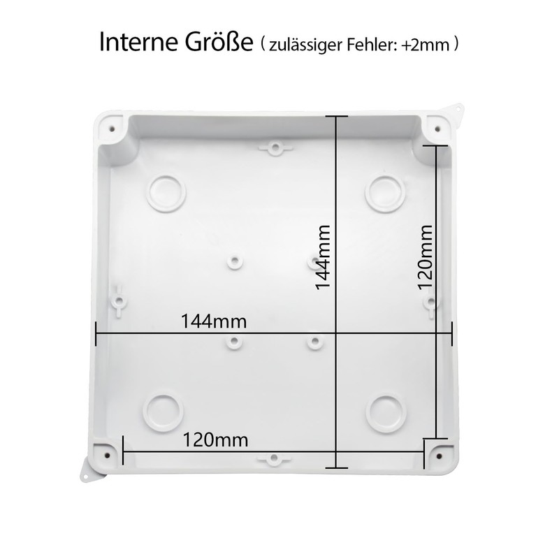 LeMotech Junction Box with Reserved Holes ABS Plastic Electrical Box