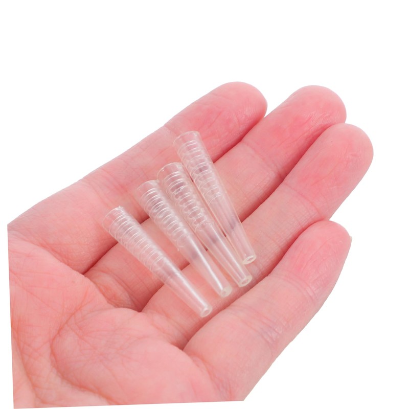 IWOWHERO 50Pcs Eyelash Tweezers Protective Covers Lightweight Tweezers Tip Caps